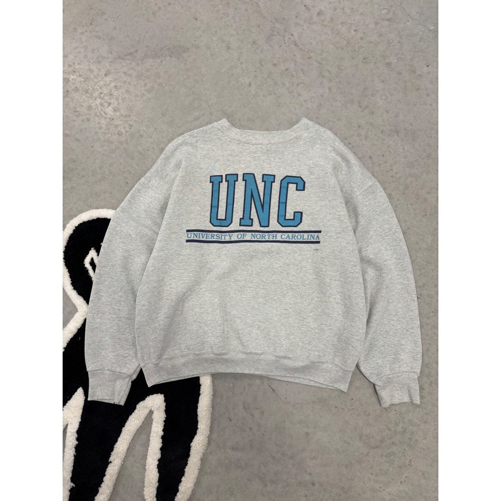 Vintage UNC University of North Carolina Sweatshirt Grey Large